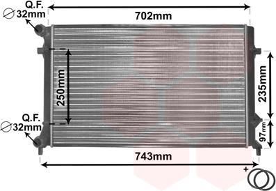 Van Wezel 58002204 - Radiator, mühərrikin soyudulması furqanavto.az