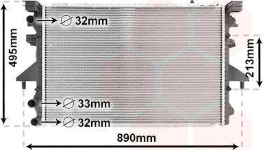 Van Wezel 58002230 - Radiator, mühərrikin soyudulması furqanavto.az