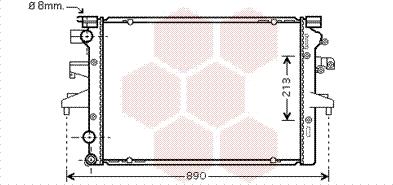 Van Wezel 58002231 - Radiator, mühərrikin soyudulması furqanavto.az