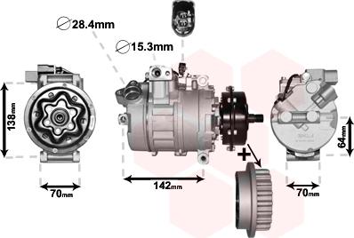 Van Wezel 5800K987 - Kompressor, kondisioner furqanavto.az