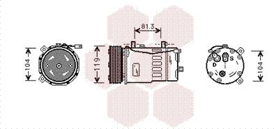 Van Wezel 5800K046 - Kompressor, kondisioner furqanavto.az