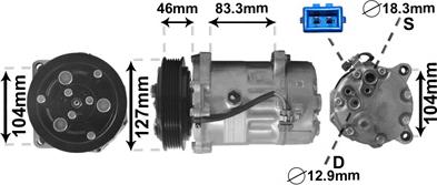 Van Wezel 5800K050 - Kompressor, kondisioner furqanavto.az