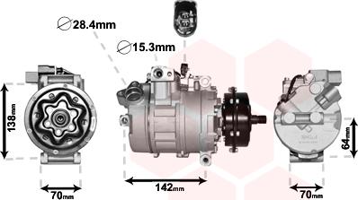 Van Wezel 5800K087 - Kompressor, kondisioner furqanavto.az