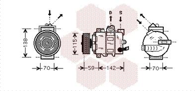 Van Wezel 5800K284 - Kompressor, kondisioner furqanavto.az