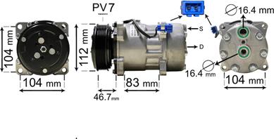 Van Wezel 5800K288 - Kompressor, kondisioner furqanavto.az