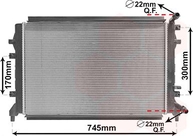 Van Wezel 58012715 - Radiator, mühərrikin soyudulması furqanavto.az