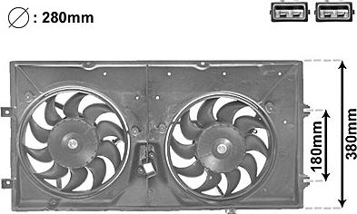 Van Wezel 5874748 - Fen, radiator furqanavto.az