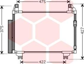 Van Wezel 53005497 - Kondenser, kondisioner furqanavto.az