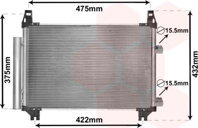 Van Wezel 53005404 - Kondenser, kondisioner furqanavto.az