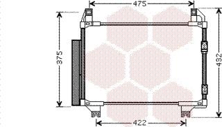 Van Wezel 53005413 - Kondenser, kondisioner furqanavto.az