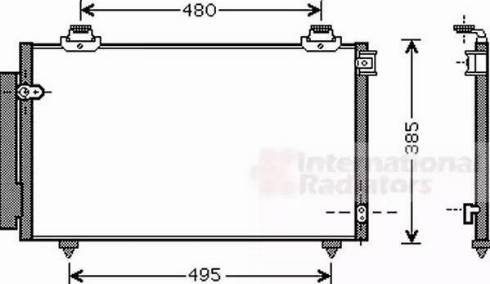 Van Wezel 53005431 - Kondenser, kondisioner furqanavto.az