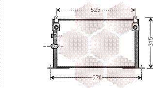 Van Wezel 53005585 - Kondenser, kondisioner furqanavto.az