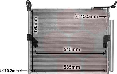 Van Wezel 53005655 - Kondenser, kondisioner furqanavto.az