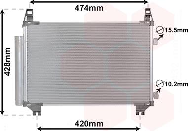 Van Wezel 53005665 - Kondenser, kondisioner furqanavto.az