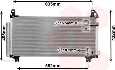 Van Wezel 53005680 - Kondenser, kondisioner furqanavto.az