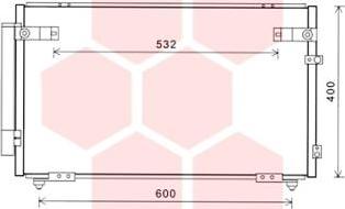 Van Wezel 53005621 - Kondenser, kondisioner furqanavto.az