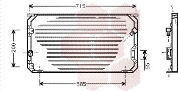 Van Wezel 53005190 - Kondenser, kondisioner furqanavto.az