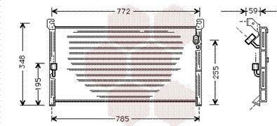 Van Wezel 53005130 - Kondenser, kondisioner furqanavto.az