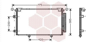 Van Wezel 53005319 - Kondenser, kondisioner furqanavto.az