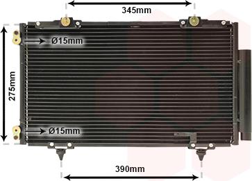 Van Wezel 53005266 - Kondenser, kondisioner furqanavto.az