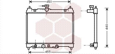 Van Wezel 53002459 - Radiator, mühərrikin soyudulması furqanavto.az