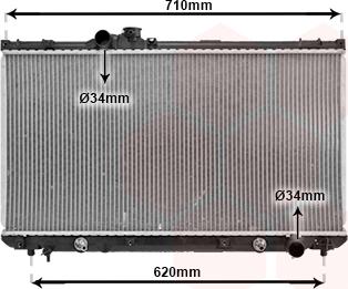 Van Wezel 53002556 - Radiator, mühərrikin soyudulması furqanavto.az