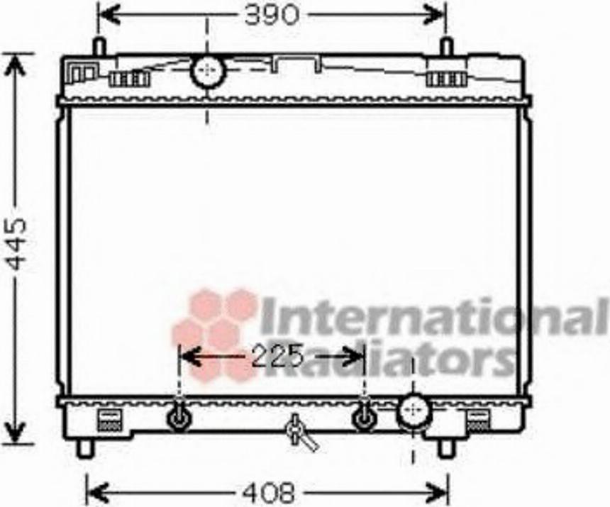 Van Wezel 53002577 - Radiator, mühərrikin soyudulması furqanavto.az