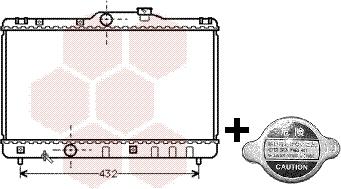 Van Wezel 53002140 - Radiator, mühərrikin soyudulması furqanavto.az