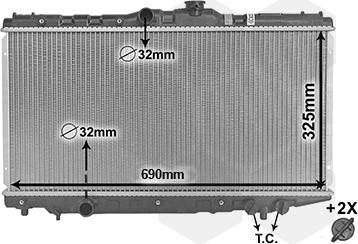 Van Wezel 53002117 - Radiator, mühərrikin soyudulması furqanavto.az