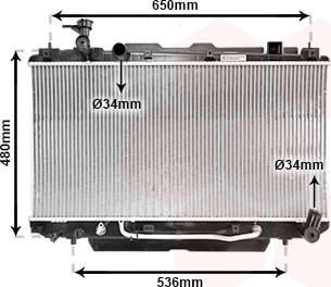 Van Wezel 53002301 - Radiator, mühərrikin soyudulması furqanavto.az