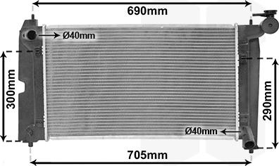 Van Wezel 53002302 - Radiator, mühərrikin soyudulması furqanavto.az