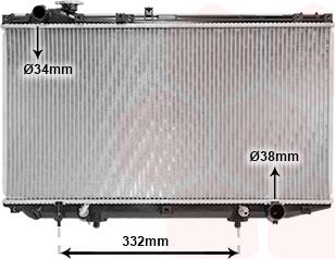 Van Wezel 53002313 - Radiator, mühərrikin soyudulması furqanavto.az