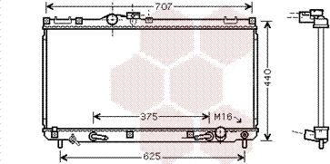 Van Wezel 53002322 - Radiator, mühərrikin soyudulması furqanavto.az