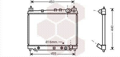 Van Wezel 53002259 - Radiator, mühərrikin soyudulması furqanavto.az