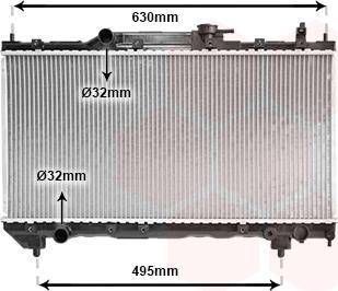 Van Wezel 53002237 - Radiator, mühərrikin soyudulması furqanavto.az