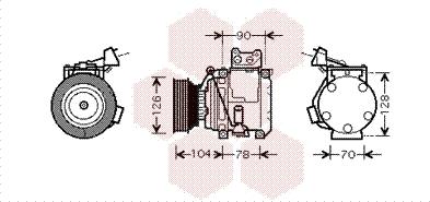 Van Wezel 5300K466 - Kompressor, kondisioner furqanavto.az