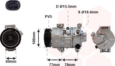 Van Wezel 5300K584 - Kompressor, kondisioner furqanavto.az