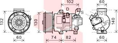 Van Wezel 5300K607 - Kompressor, kondisioner furqanavto.az