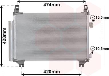 Van Wezel 53015701 - Kondenser, kondisioner furqanavto.az