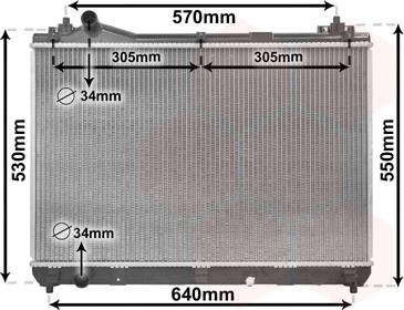 Van Wezel 52002104 - Radiator, mühərrikin soyudulması furqanavto.az