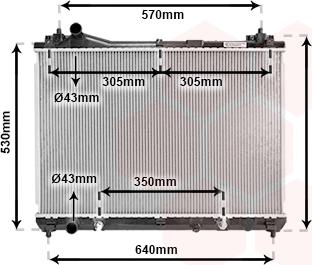 Van Wezel 52002105 - Radiator, mühərrikin soyudulması furqanavto.az