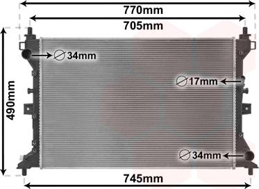 Van Wezel 52012703 - Radiator, mühərrikin soyudulması furqanavto.az