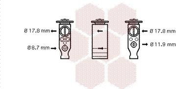 Van Wezel 09001244 - Genişləndirici klapan, kondisioner furqanavto.az