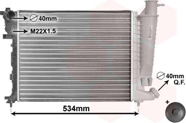 Van Wezel 09002059 - Radiator, mühərrikin soyudulması furqanavto.az