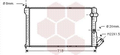 Van Wezel 09002063 - Radiator, mühərrikin soyudulması furqanavto.az