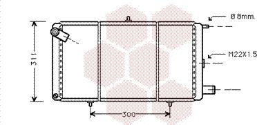 Van Wezel 09002007 - Radiator, mühərrikin soyudulması furqanavto.az