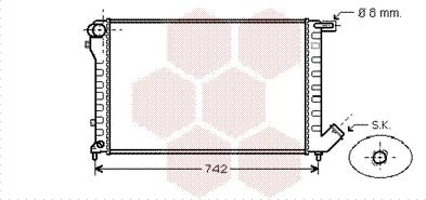 Van Wezel 09002195 - Radiator, mühərrikin soyudulması furqanavto.az