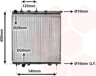 Van Wezel 09002190 - Radiator, mühərrikin soyudulması furqanavto.az