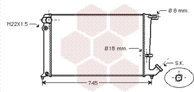 Van Wezel 09002148 - Radiator, mühərrikin soyudulması furqanavto.az