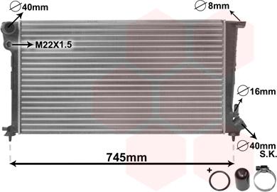 Van Wezel 09002151 - Radiator, mühərrikin soyudulması furqanavto.az